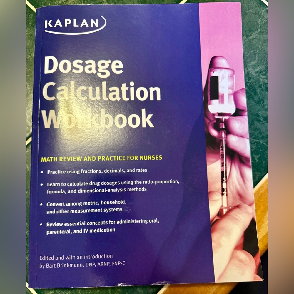 Kaplan Purple Dosage Calculation Workbook
